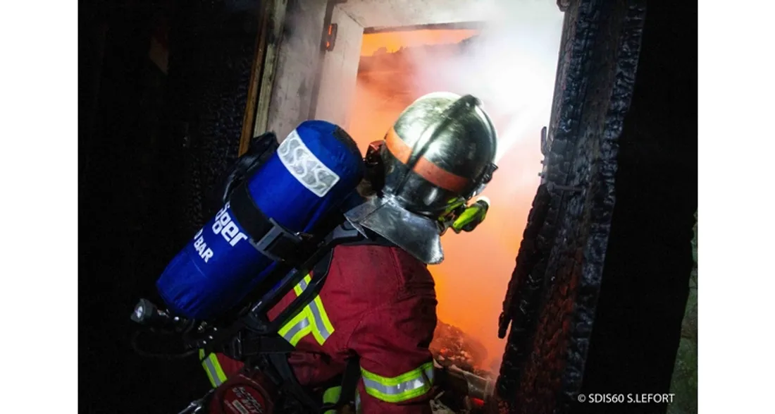 Pompier en intervention