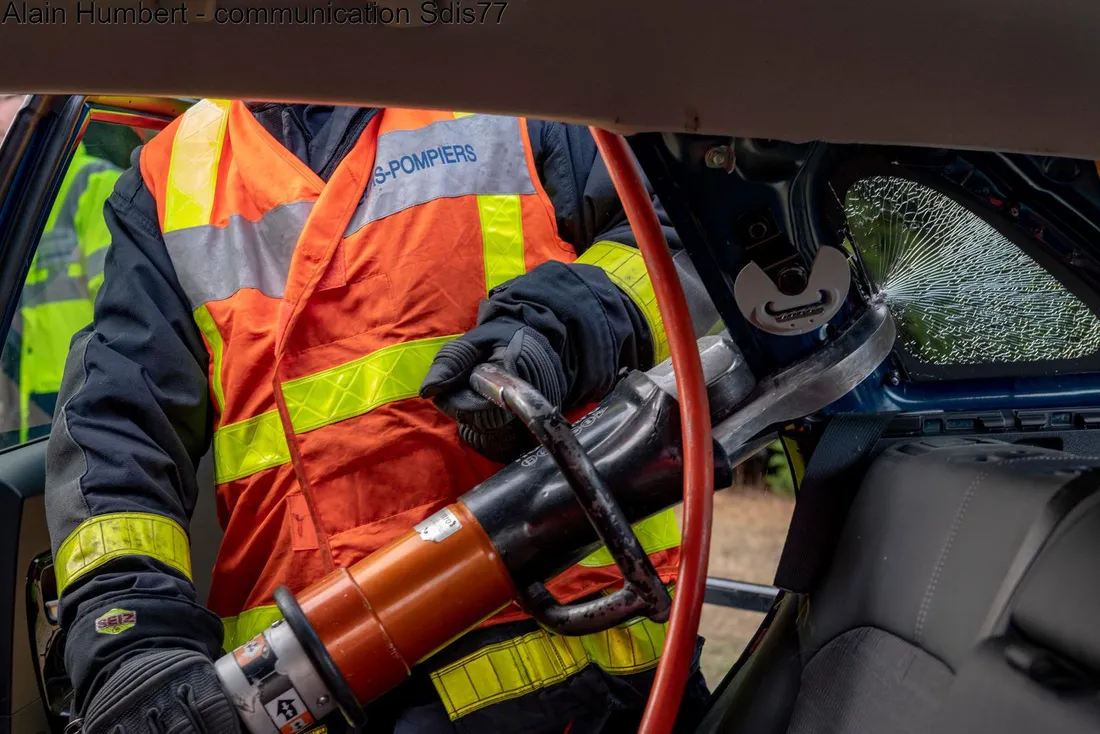 Pompier en intervention