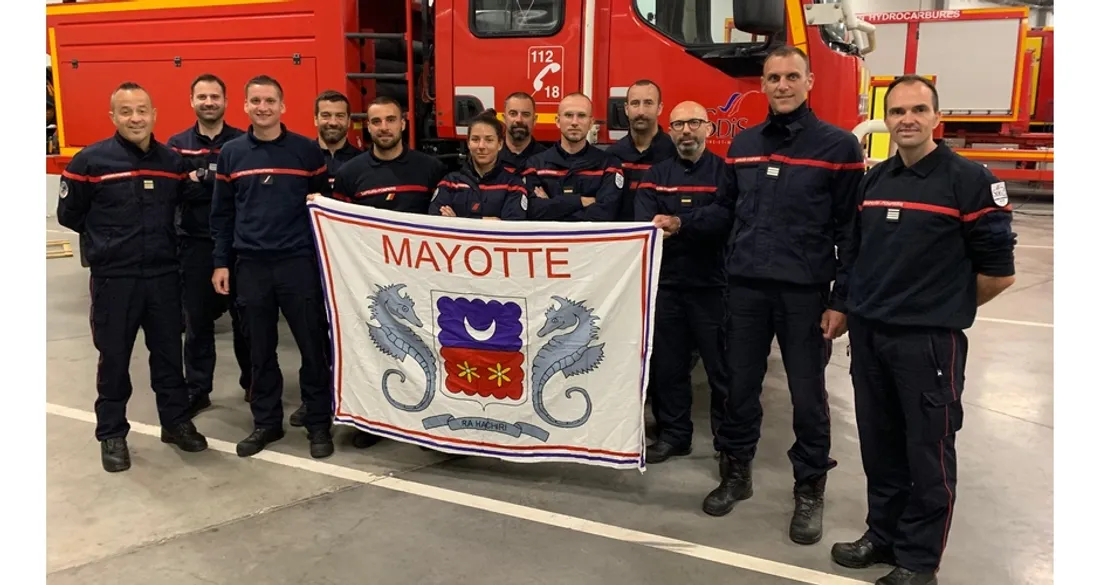 Pompiers seine-et-marnais de retour de Mayotte