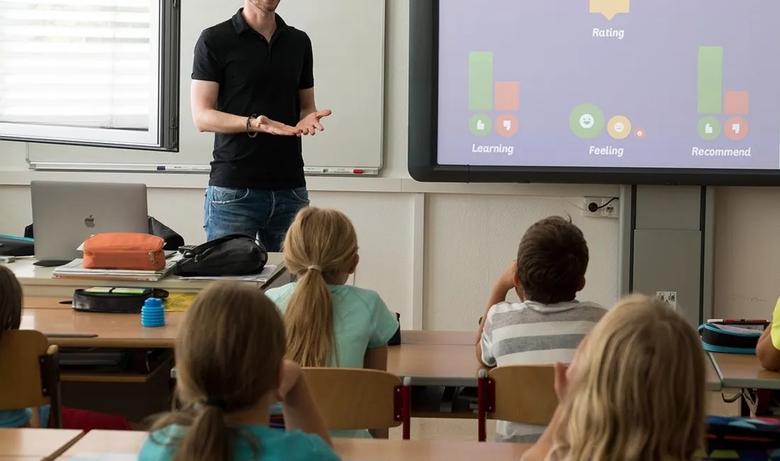 Professeur en classe