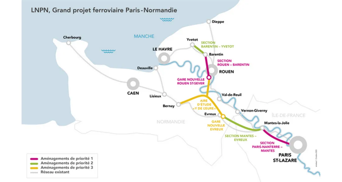 Projet de nouvelle ligne Paris-Normandie