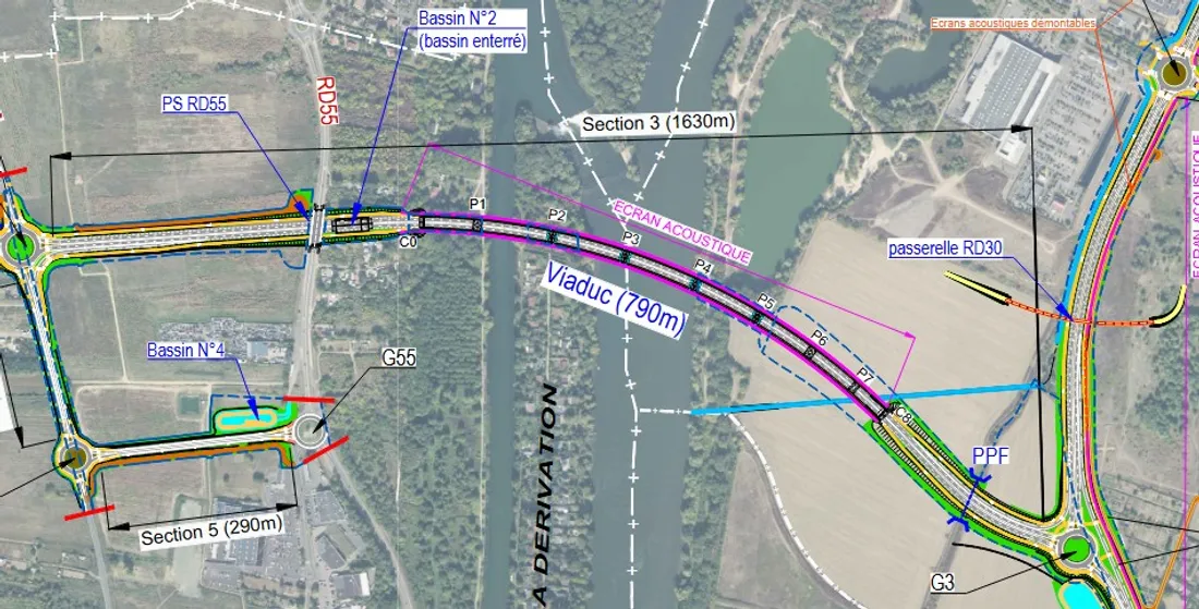 Projet de viaduc à Achères-en-Yvelines