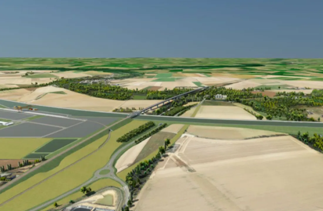 Rétablissement ferroviaire de la voie Amiens-Laon