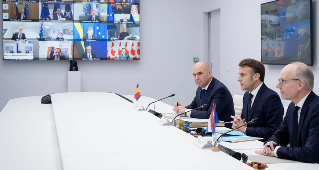 Réunion en visio sur l'Ukraine