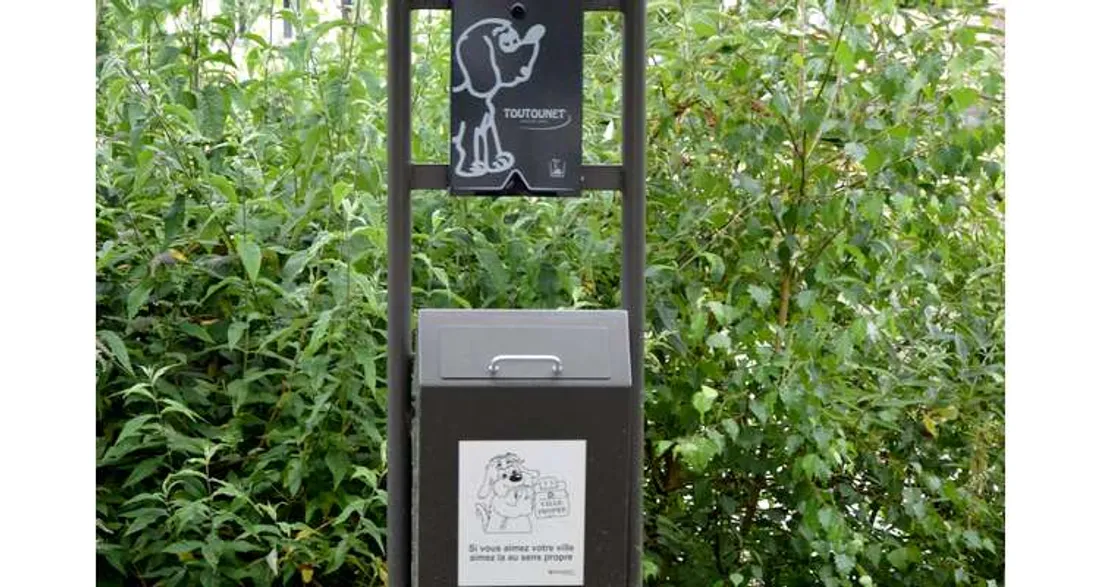 Distributeur de sacs à déjections canines 