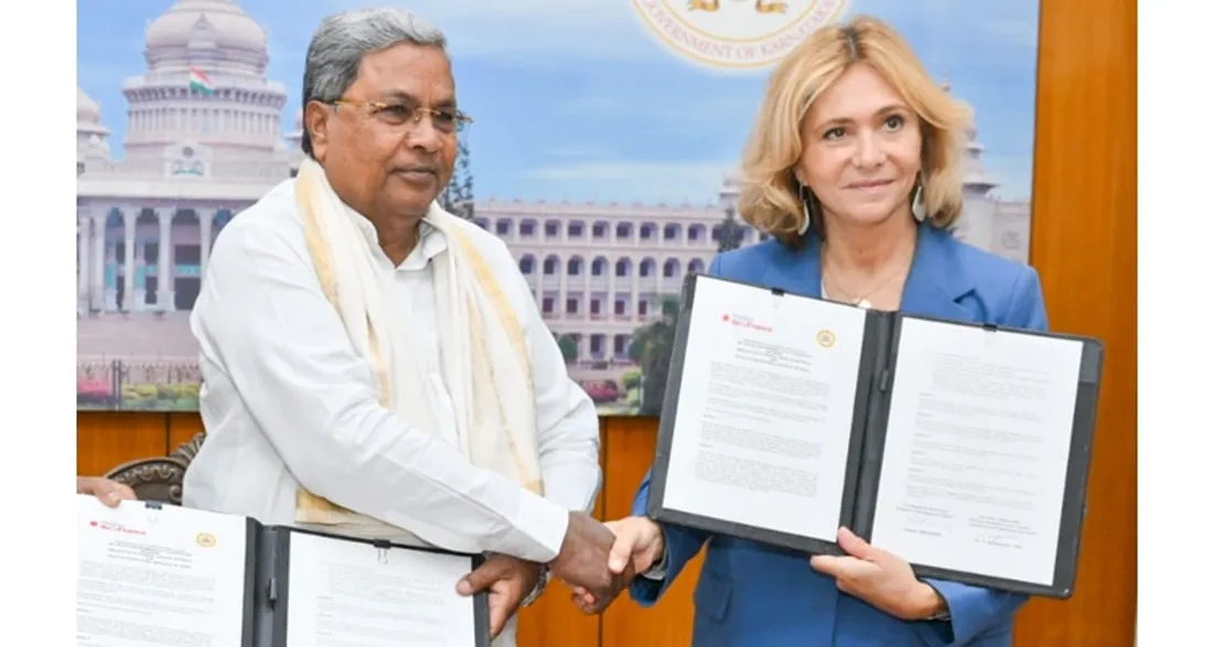 Siddaramaiah et Valéie Pécresse