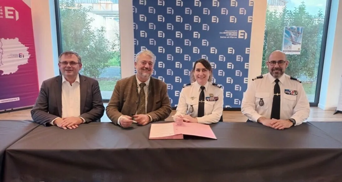 Signature d'un partenariat entre le MEDEF et les gendarmes