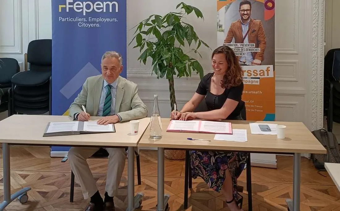 Signature du partenariat entre la Fepem et l'Urssaf