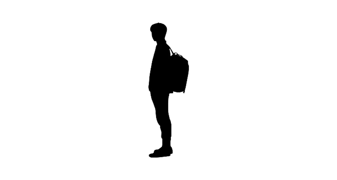 Silhouette d'adolescent