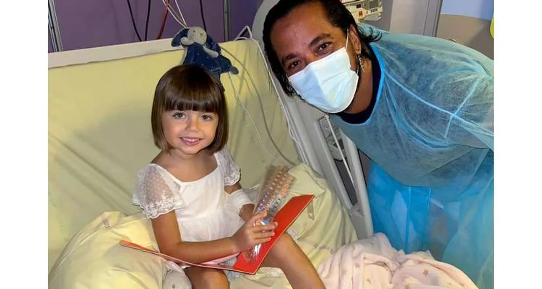 Slimane et sa jeune fan Iris