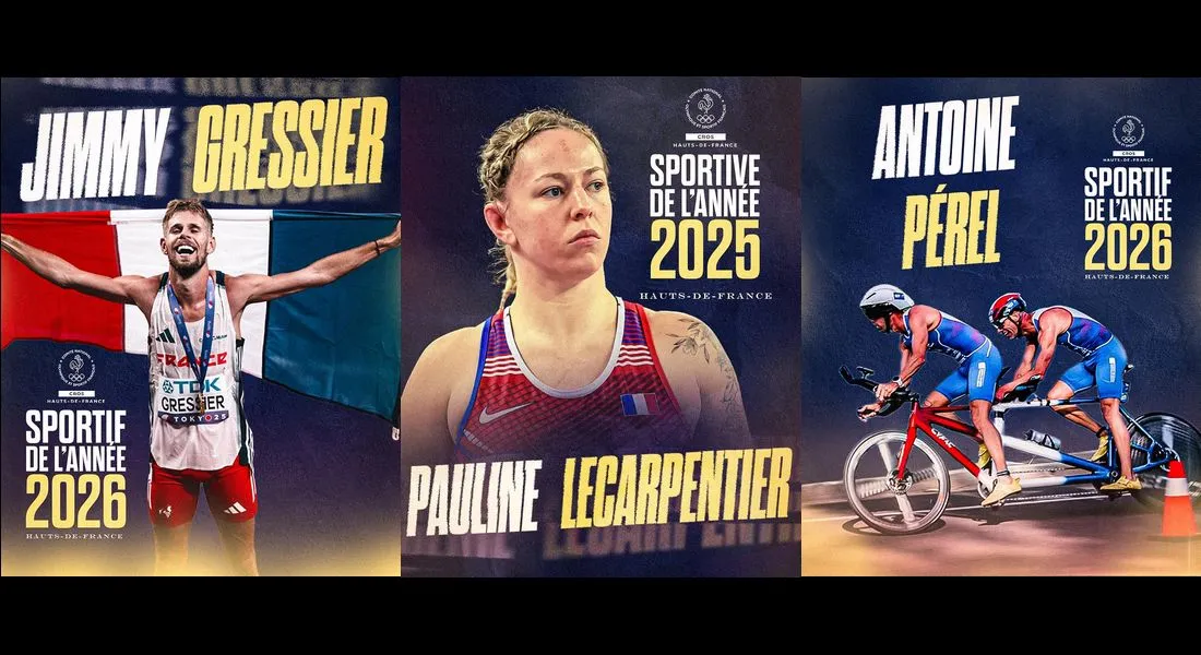 Sportifs de l'année 2025 dans les Hauts-de-France