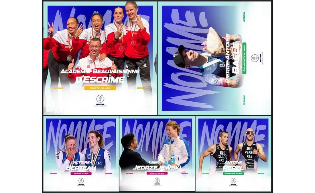 Élection du sportif du mois dans les Hauts-de-France