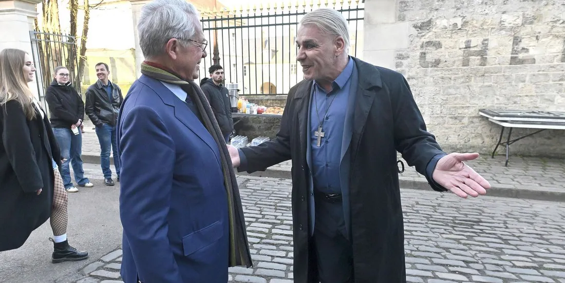 Till Lindemann (à droite) et Philippe Marini