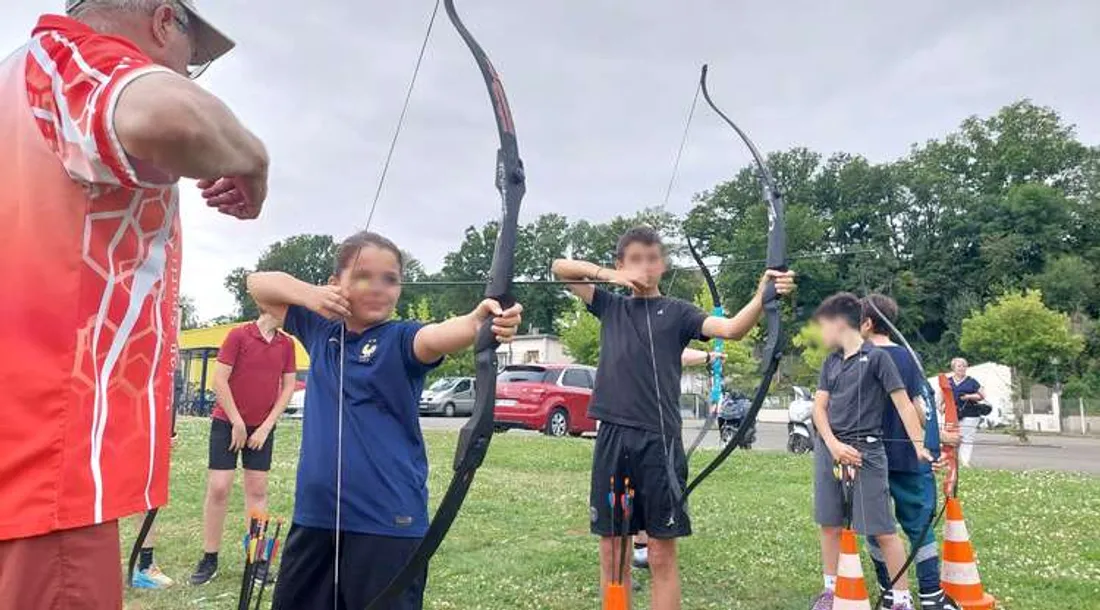 Animation sportive de tir à l'arc