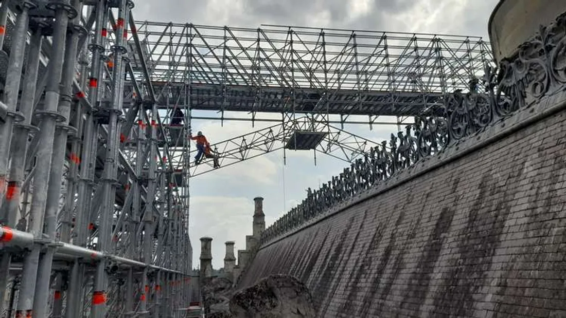 Travaux au château de Pierrefonds