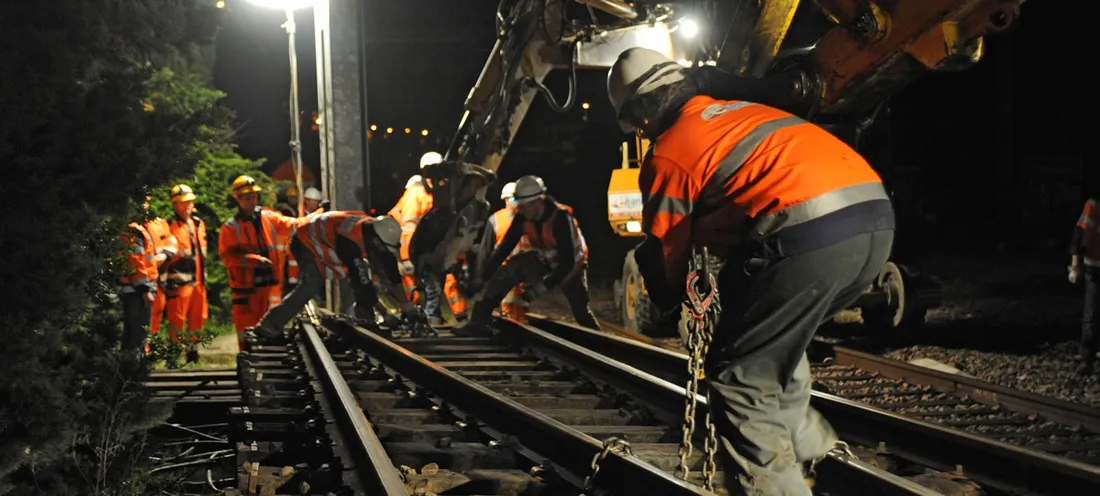 Travaux sur les rails