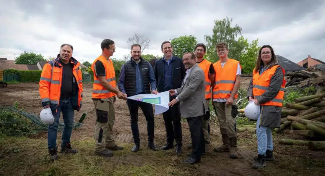 Travaux du terrain multisports