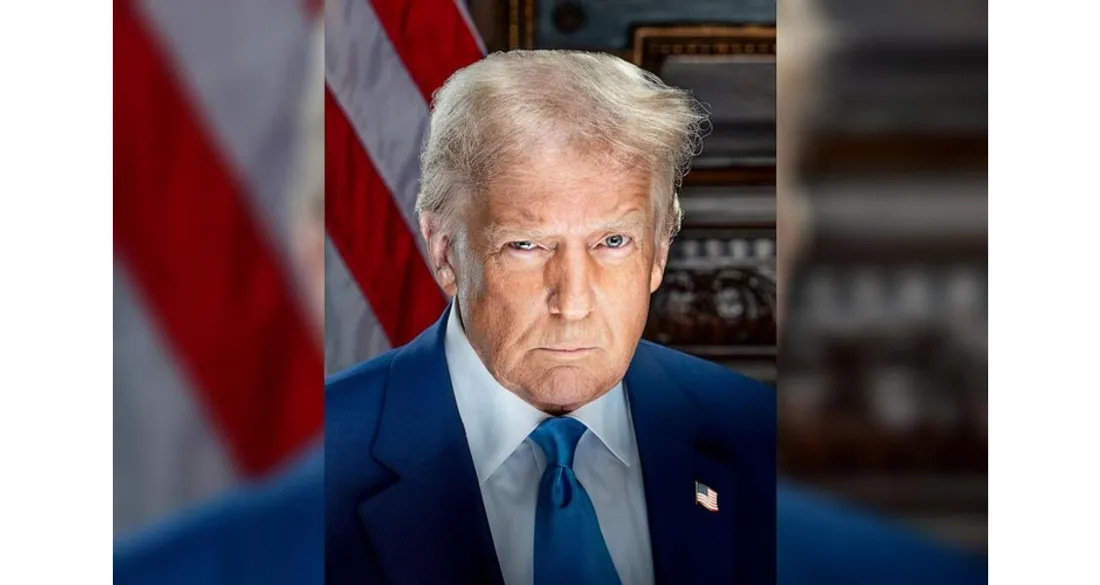 Portrait officiel de Donald Trump 2025