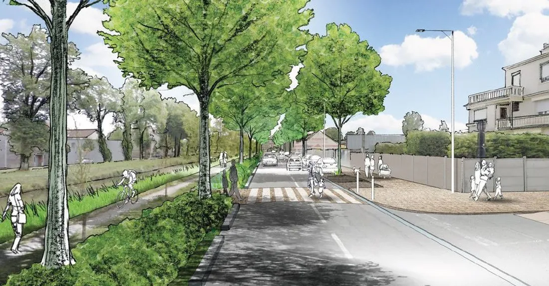 Véloroute à Abbeville