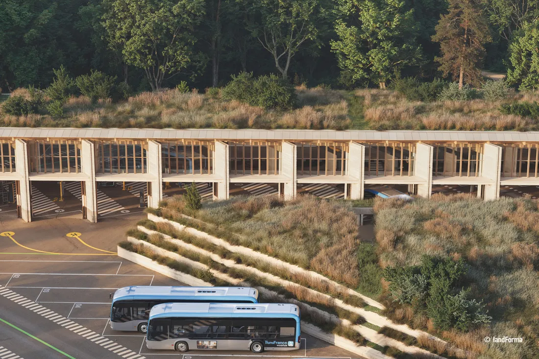 Futur centre opérationnel de bus à Versailles Saint-Cyr