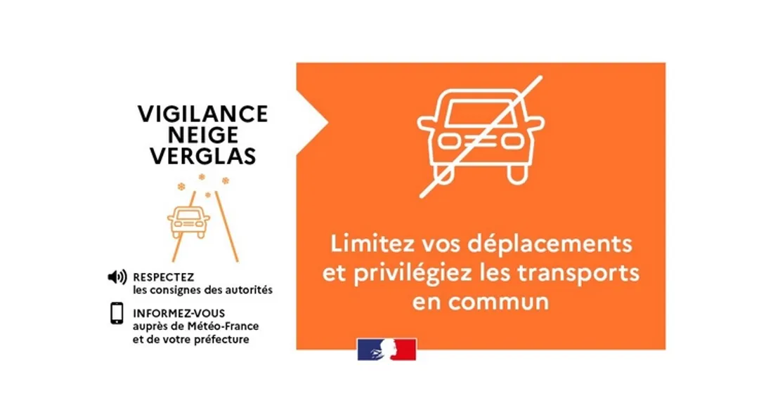 Vigilance orange neige et verglas