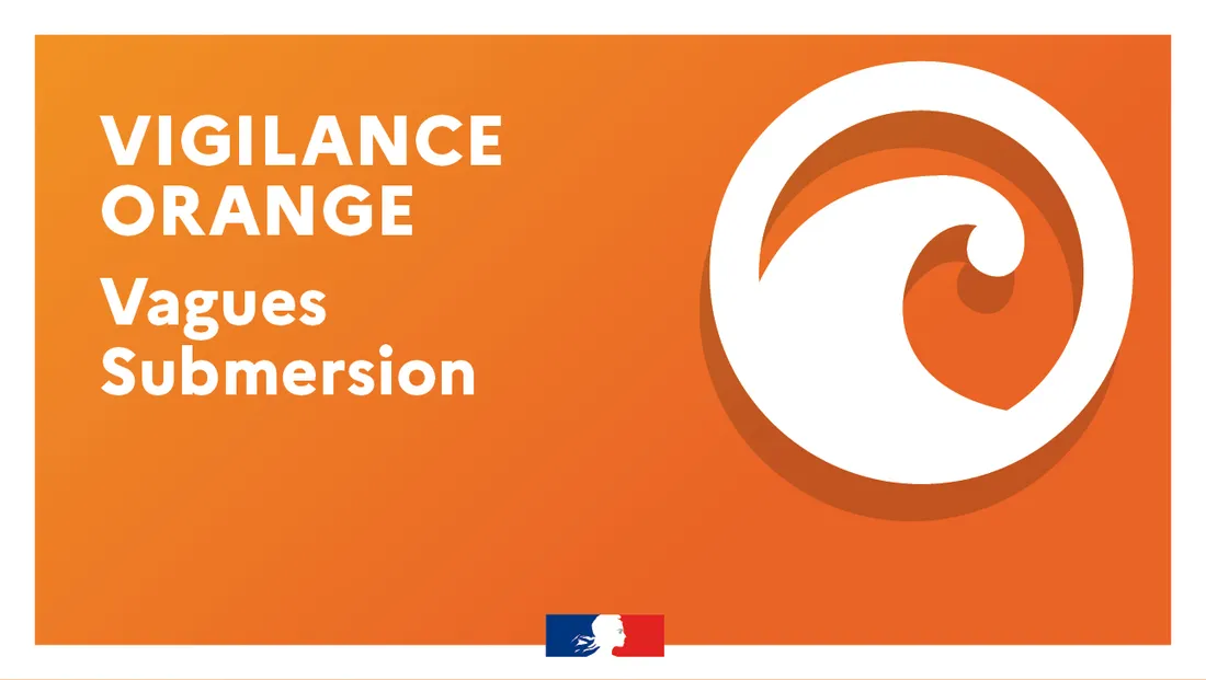 Vigilance orange vagues submersion