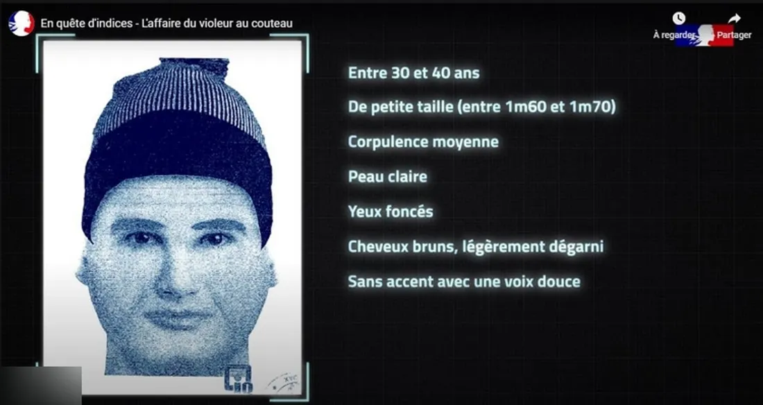 Portrait-robot du violeur au couteau 