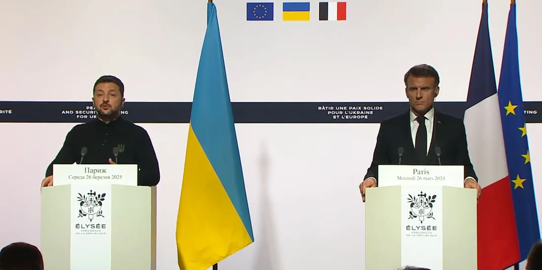 Volodymyr Zelensky et Emmanuel Macron