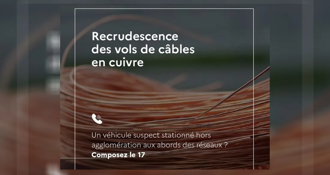 Vols de câbles en cuivre