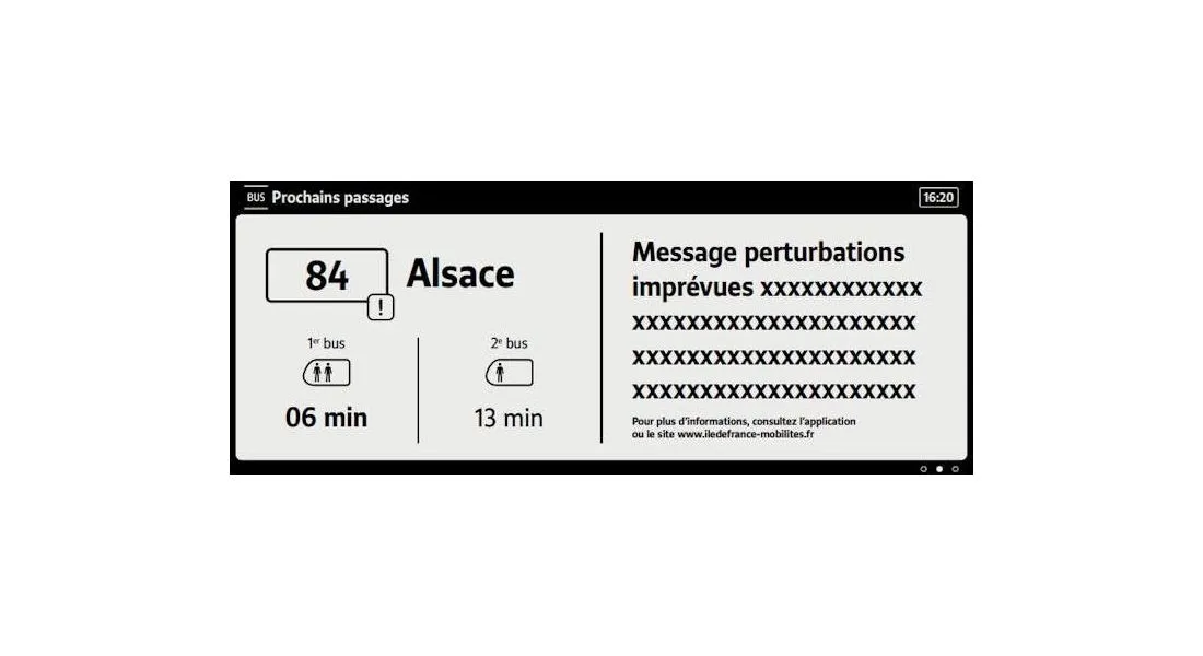 Nouvelle borne d'information voyageurs