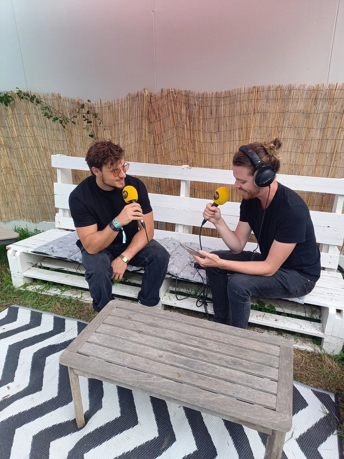 Mome en interview avec Lucas au FestiDreuz de Fouesnant