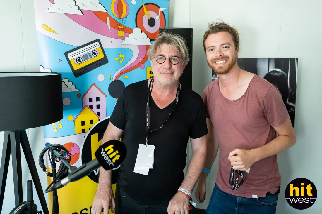 Gérard Pont avec Lucas lors des Francofolies de La Rochelle en 2022