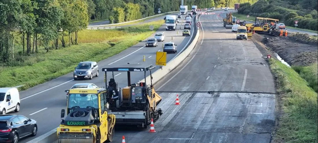 Les travaux de la RN 137