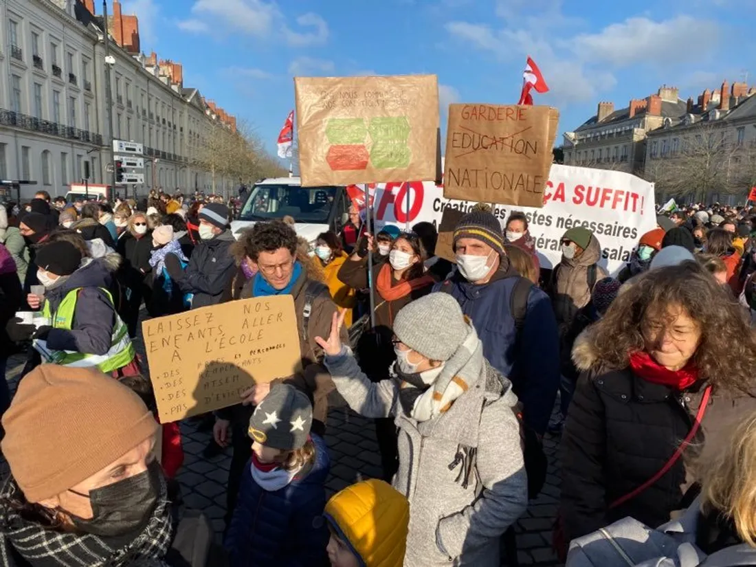 Sylvain Marange, co-secrétaire départemental du SNES-FSU de Loire-Atlantique :