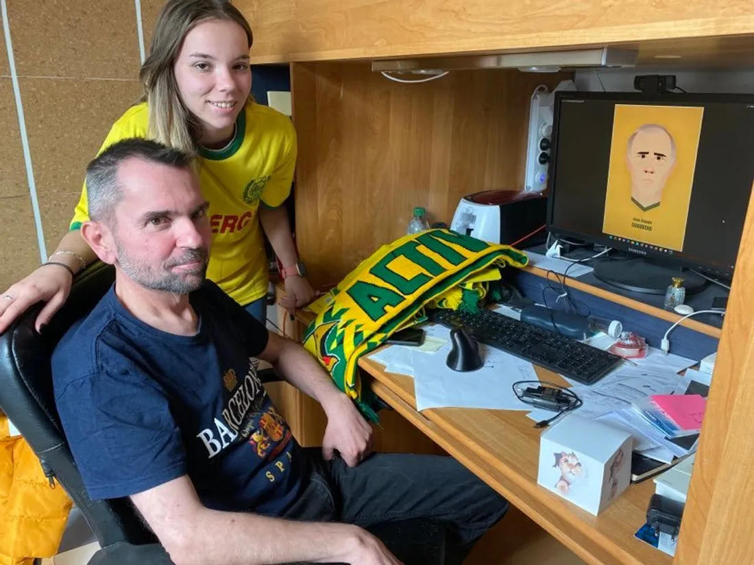 Thierry Tissot et sa fille, Emilie, bénévole