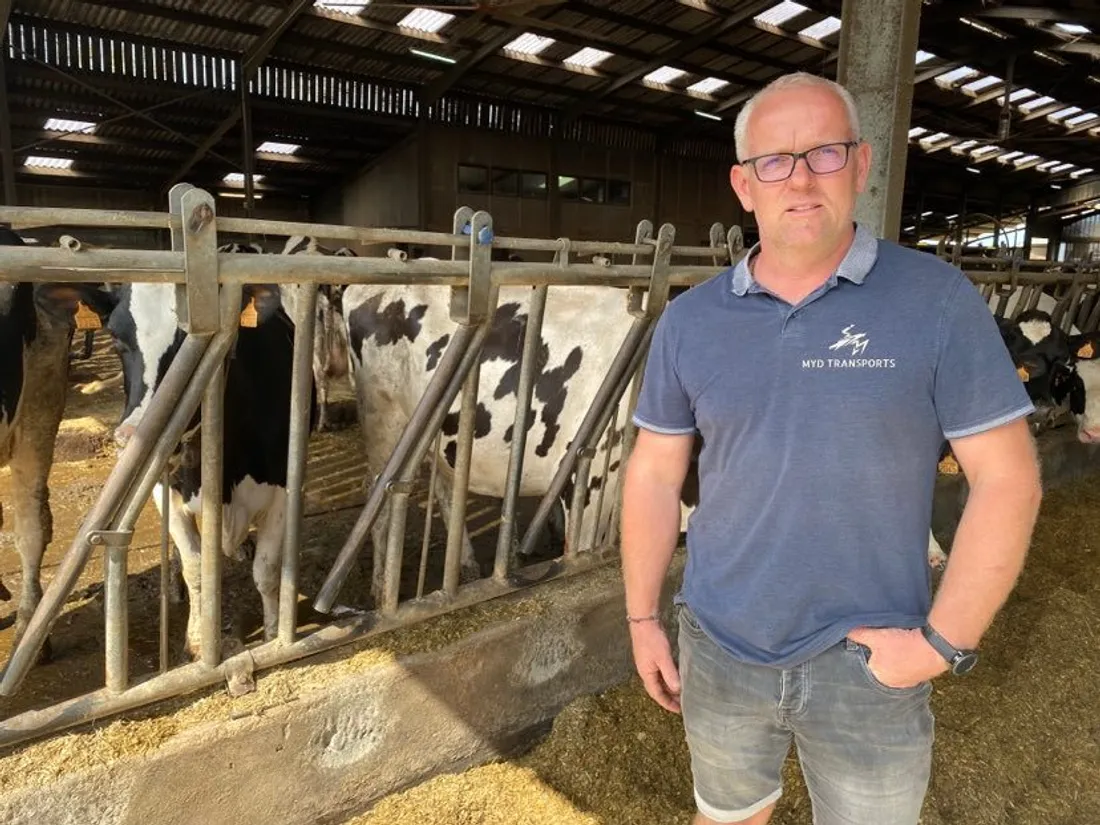 Yoann Vetu, producteur de lait au Petit Auverné en Loire-Atlantique