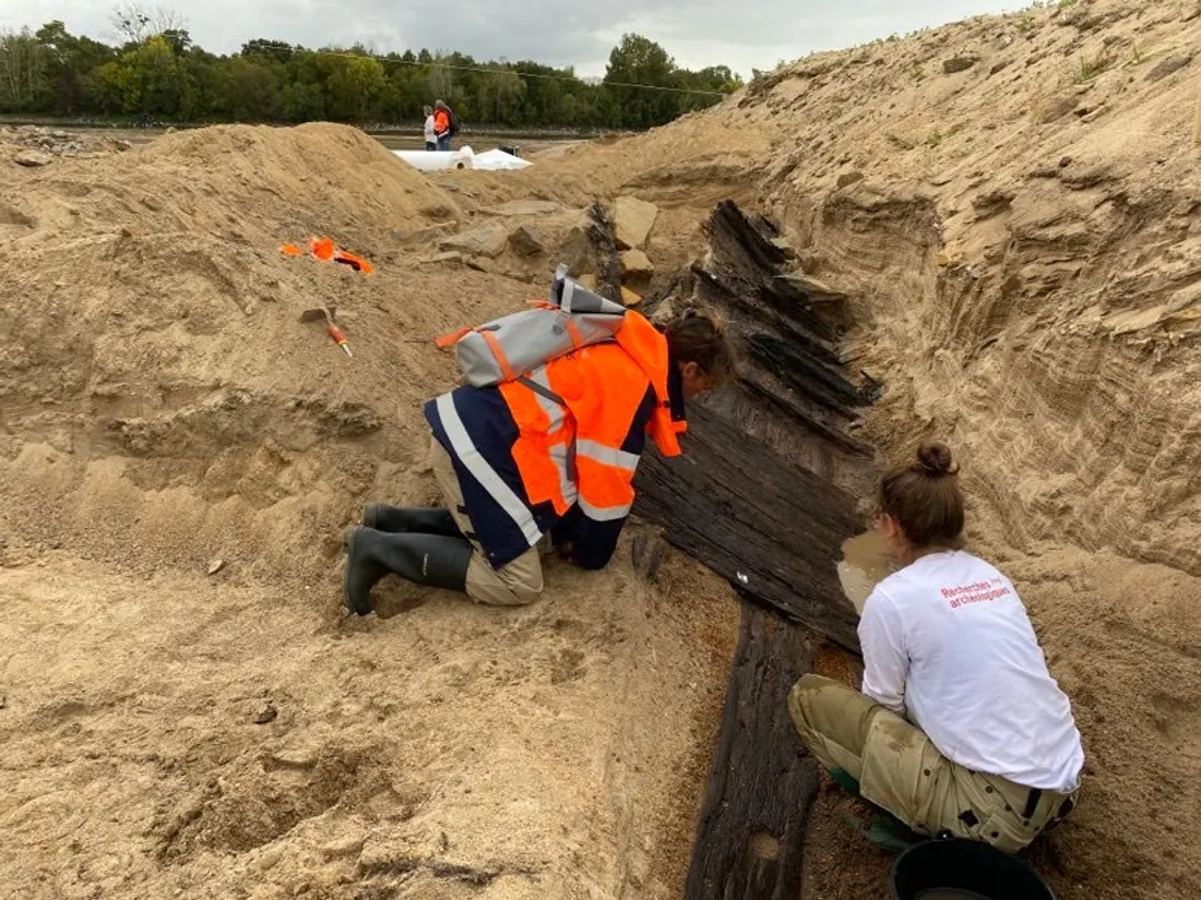 Le chantier sur la Loire