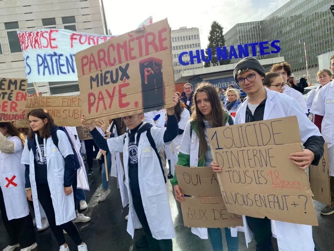 Les étudiants ont manifesté à Nantes le 17 novembre dernier