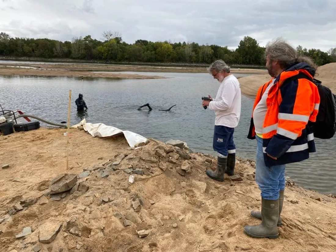 Le chantier sur la Loire