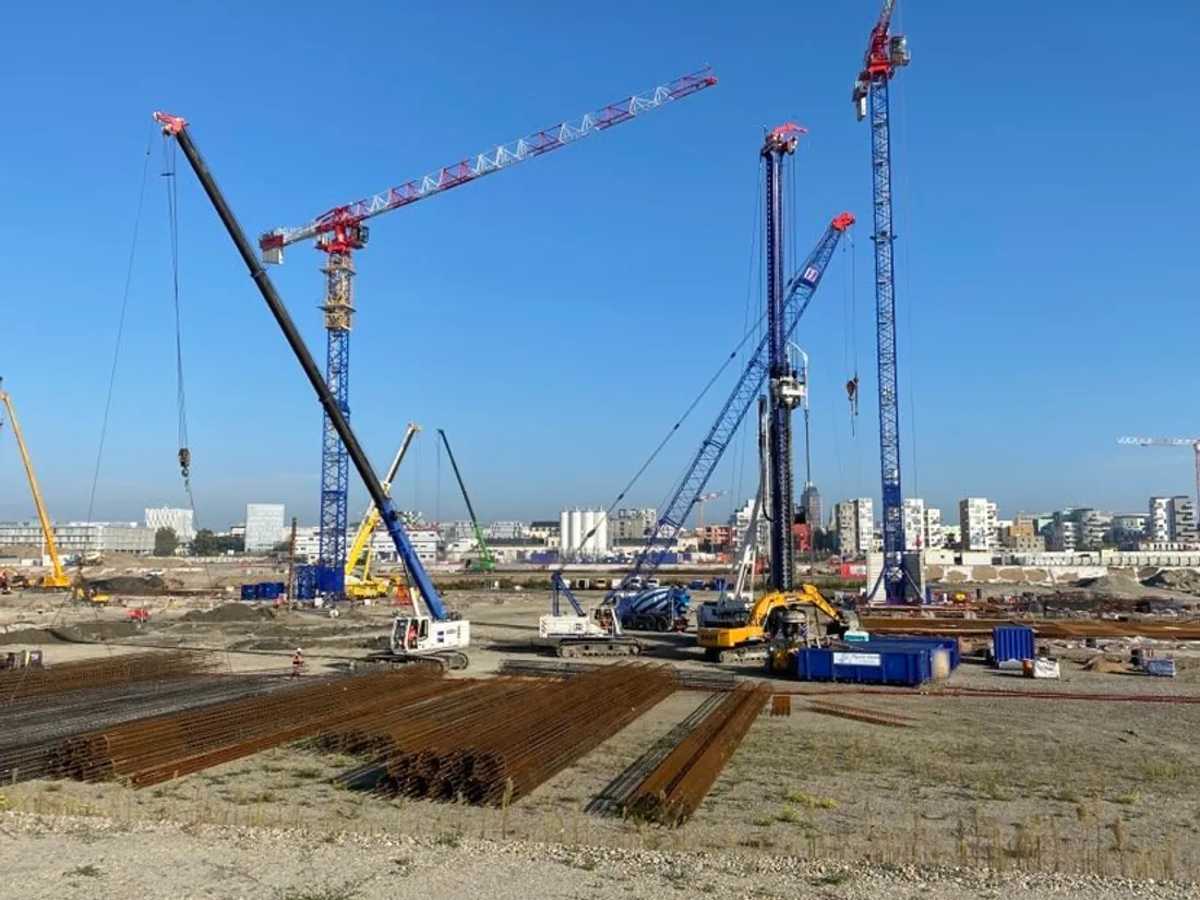 Le chantier du futur CHU