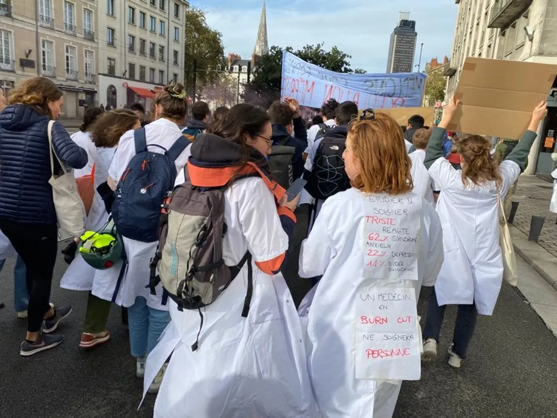 La manifestation du 17 novembre à Nantes