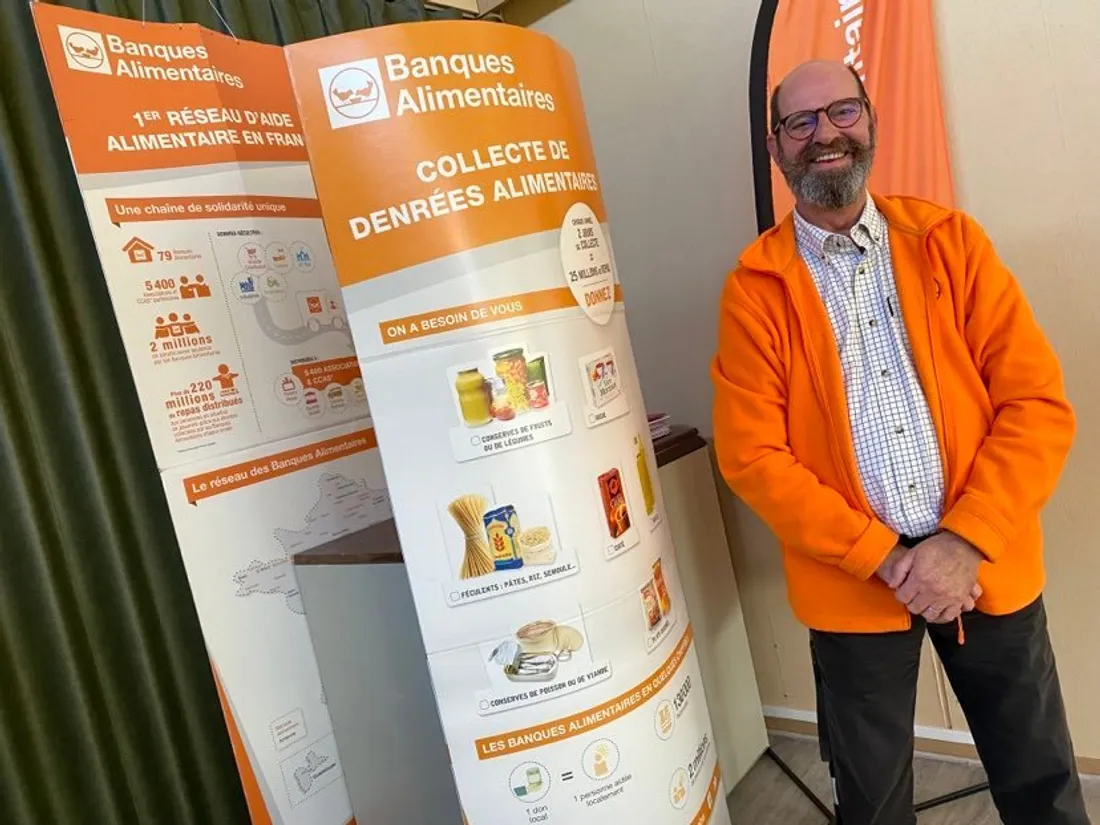 Jean-Robert Leconte, président de la Banque Alimentaire de Loire-Atlantique