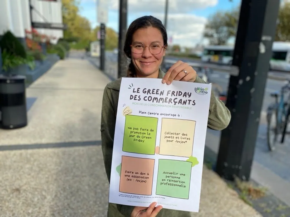 Camille Dumon, de l'association Plein Centre à l'initiavtive du green friday