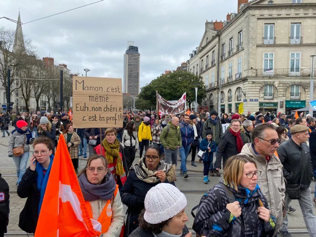 Manifestation retraites 31 janvier 2023 Nantes