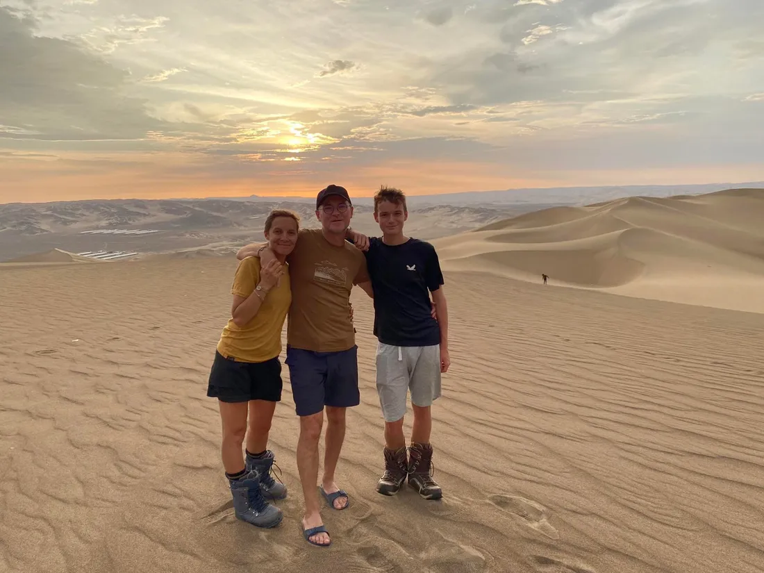 Claudie, son mari et son beau-fils