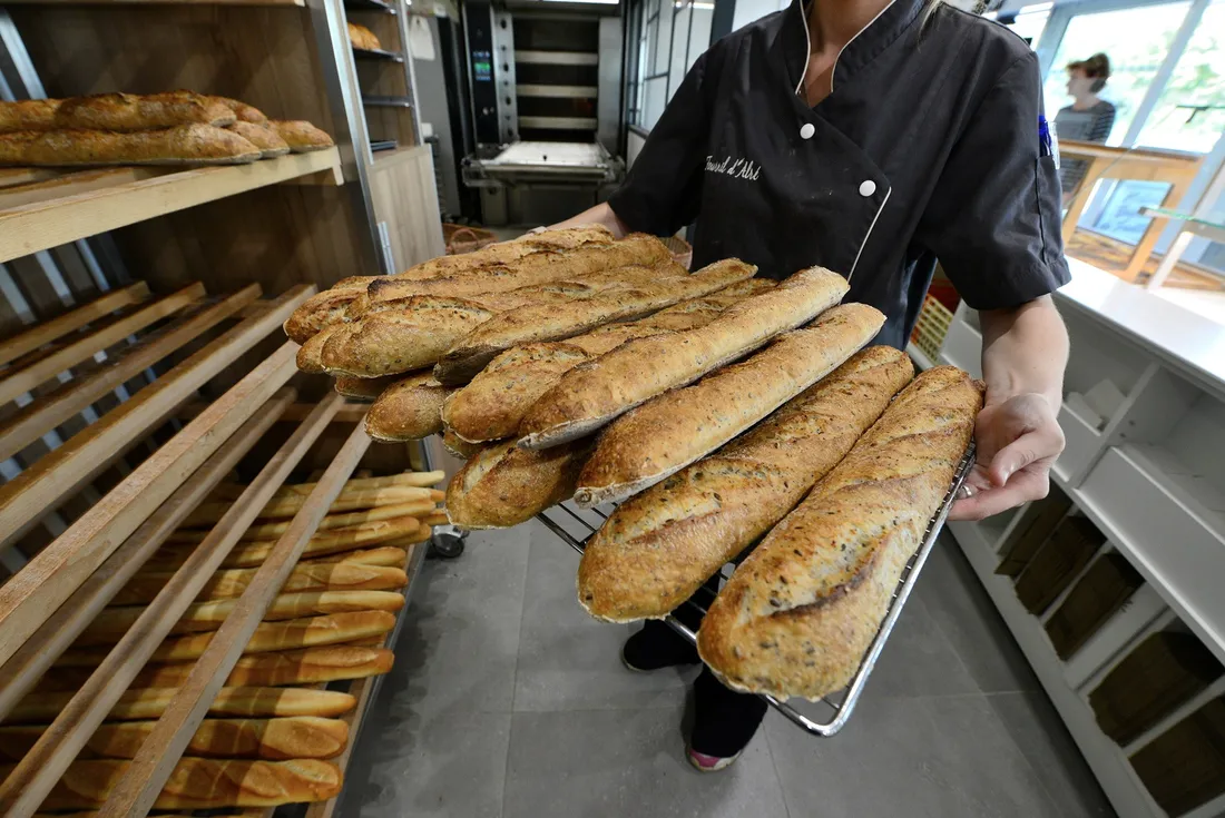 Baguettes mises en boutique