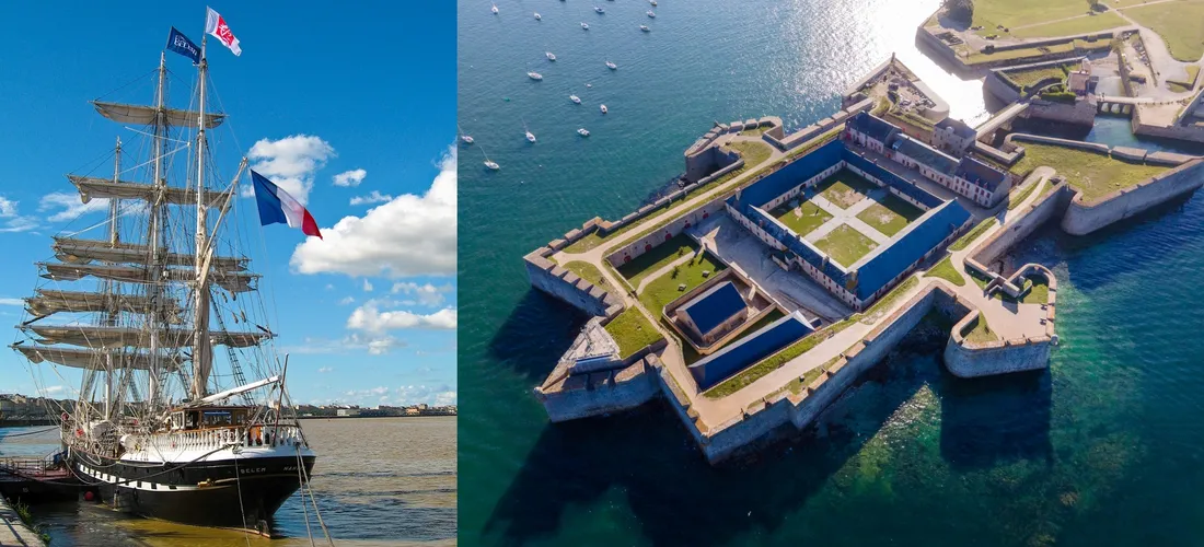 Le Belem et la Citadelle de Port-Louis sont en finale du Monument préféré des Français 