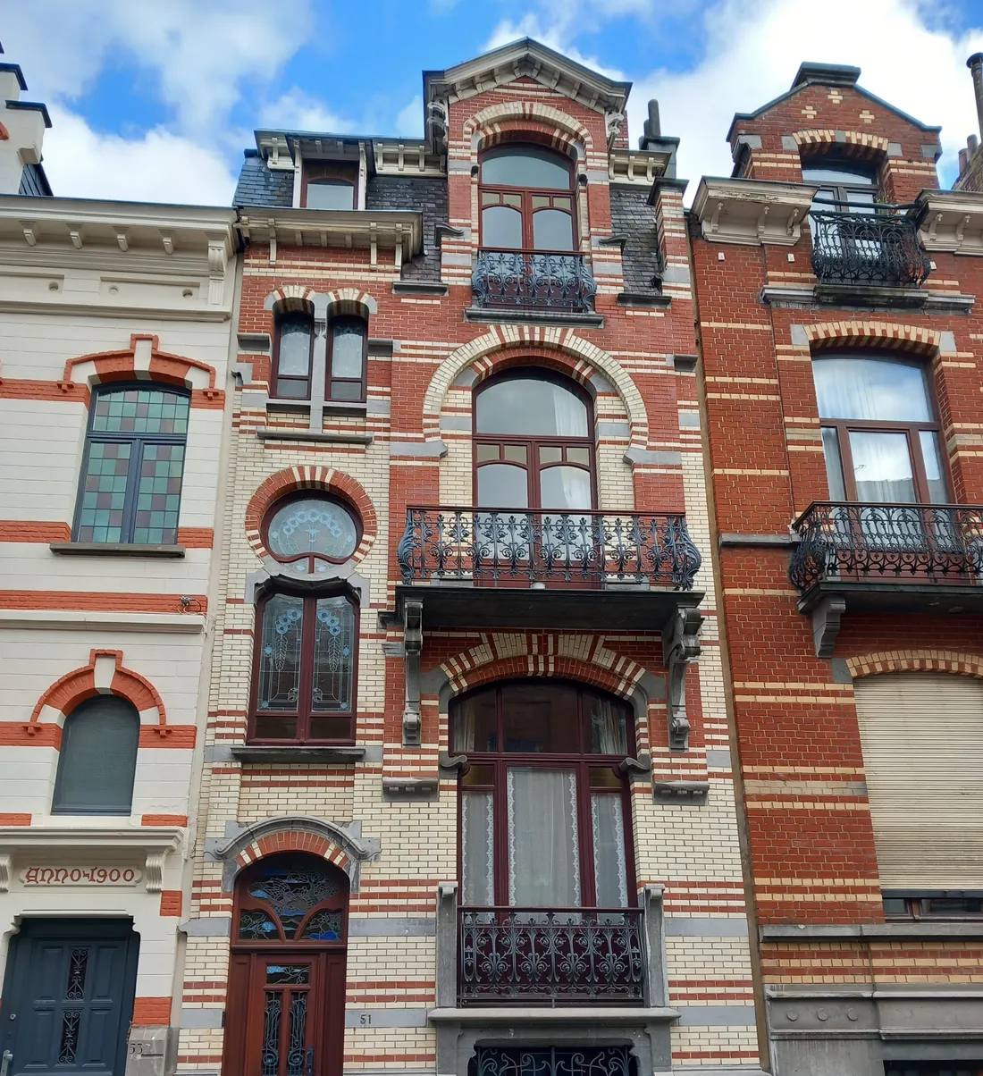 Bruxelles - Maison Kwachet. Architecte Gustave Strauven, style Art-nouveau