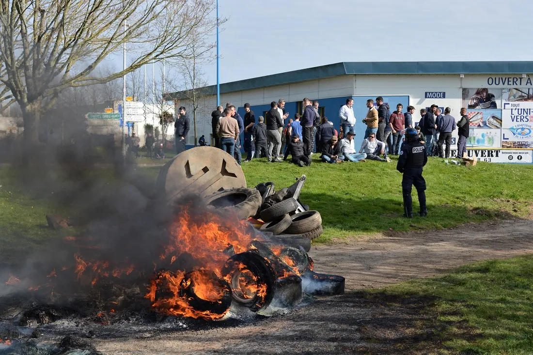 Action des pêcheurs à Lorient