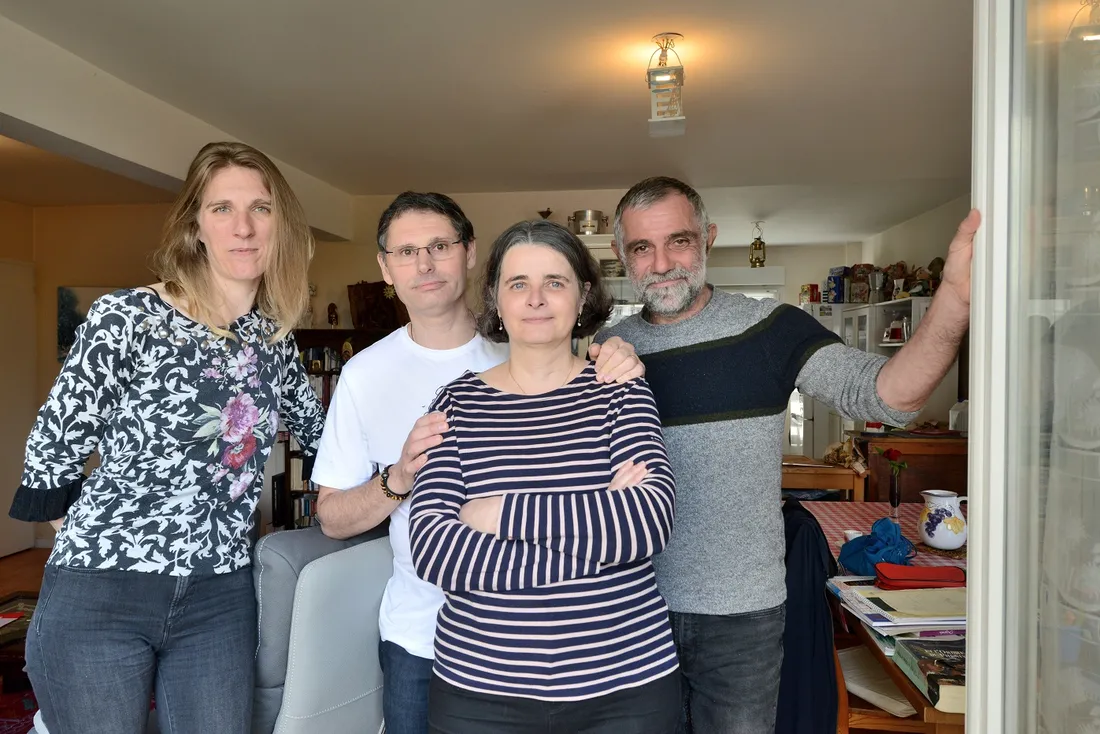 Emilie, Laurent, Elisabeth et Thierry